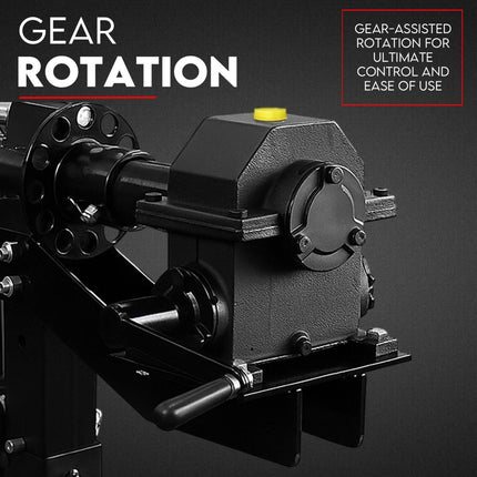 Gear Box Drive Rotation Conversion Kit for Car Rotisserie 4500LBS Auto Repair.