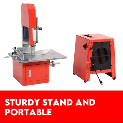 Meat Cutting Band Saw 10" meat mincer Bandsaw Sausage Filler Slicer Grinder.