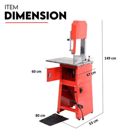 Meat Cutting Band Saw 10" meat mincer Bandsaw Sausage Filler Slicer Grinder.