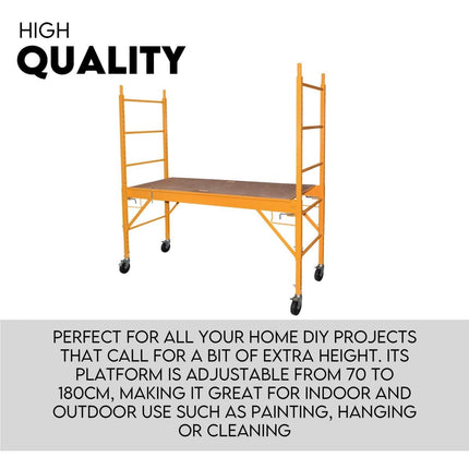 450kg Mobile Scaffold High Work Safety Platform Scaffolding Portable Ladder.