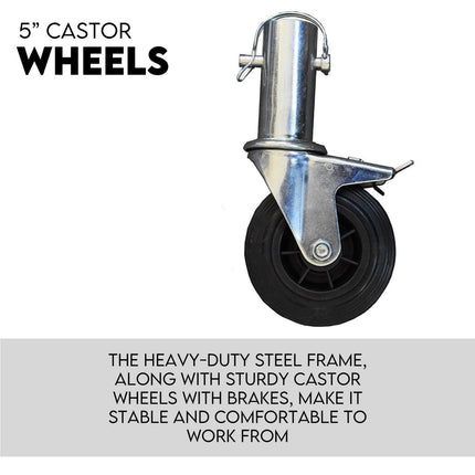 3M Mobile Scaffold Aluminium 225KG Capacity Portable Safety Platform.