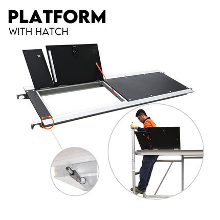 3M Mobile Scaffold Aluminium 225KG Capacity Portable Safety Platform.