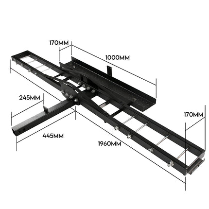 227kg Motorcycle Motorbike Carrier Hauler Hitch Mount Rack Tow Bar.