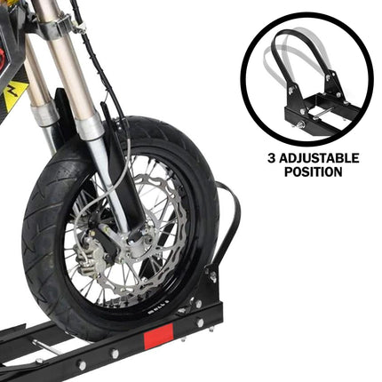 Motorcycle Motorbike Carrier Rack Towbar Arm Rack Dirt Bike Ramp Brake Lights.