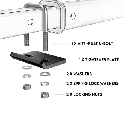Motorcycle Motorbike Carrier Rack Towbar Arm Rack Dirt Bike Ramp Brake Lights.