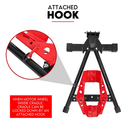 Front Wheel Stand Clamp Chock Motorcycle Stand Trailer Stand Bike.