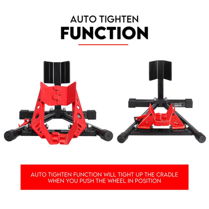 Front Wheel Stand Clamp Chock Motorcycle Stand Trailer Stand Bike.