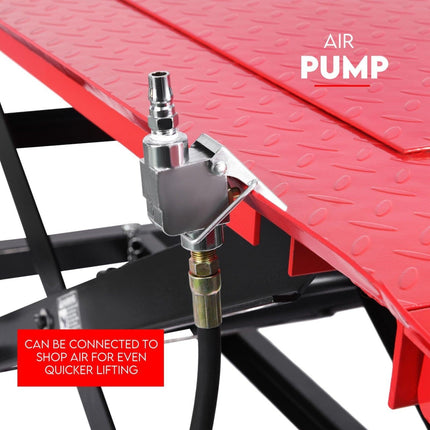 Motorcycle Lift 500kg Table Hydraulic Bike Jack Mechanic Stand Hoist Lifter.
