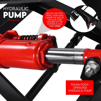 Motorcycle Lift 500kg Table Hydraulic Bike Jack Mechanic Stand Hoist Lifter.