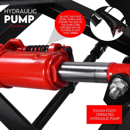 500Kg Hydraulic Motorcycle Lift Motorbike Stand Bike Jack Hoist Lift Table.