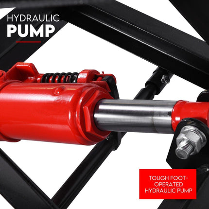 Motorcycle Lift Table Hydraulic 500kg Bike Jack Mechanic Stand Hoist Lifter.