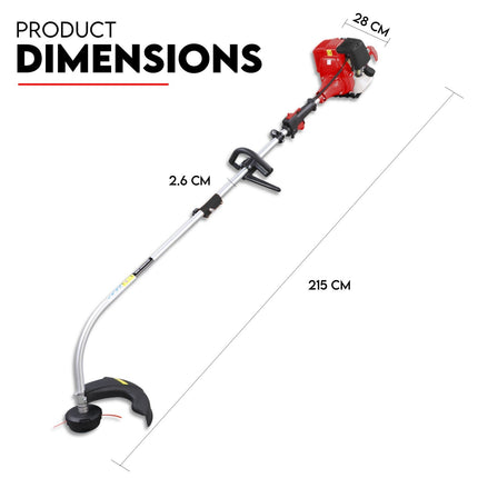 4 Stroke Curved Shaft Split Line Trimmer Whipper Snipper Cutter Garden Tool.