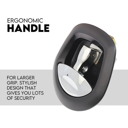 Whale Tail T Handle Lock Latch Compression Lock Trailer Toolbox Black Chrome.