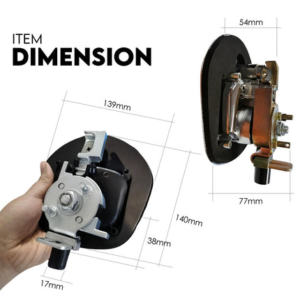 Whale Tail T Handle Lock Latch Compression Lock Trailer Toolbox Black Chrome.