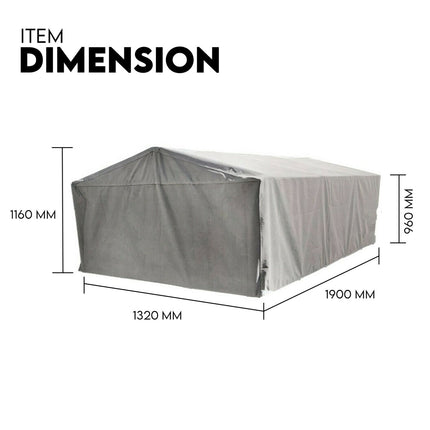 900mm Trailer Cage Canvas Tarp Cover for 6x4 High Quality Cage Universal 3 foot.