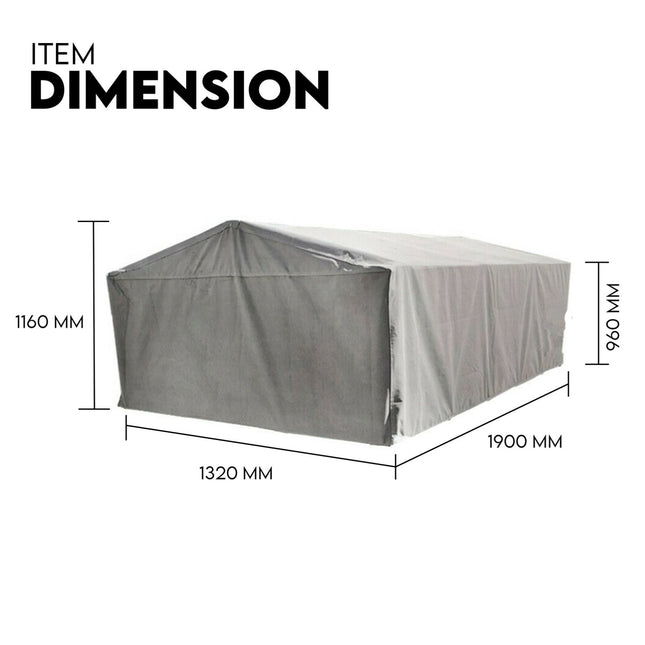 900mm Trailer Cage Canvas Tarp Cover for 6x4 High Quality Cage Universal 3 foot.