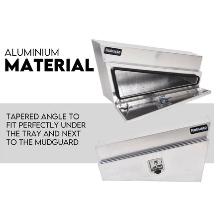 900mm Under Tray Tool Box Pair Aluminium Toolboxes Set Truck Undertray Underbody.