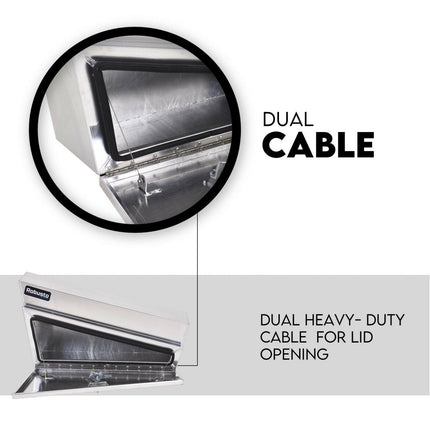 900mm Under Tray Tool Box Pair Aluminium Toolboxes Set Truck Undertray Underbody.