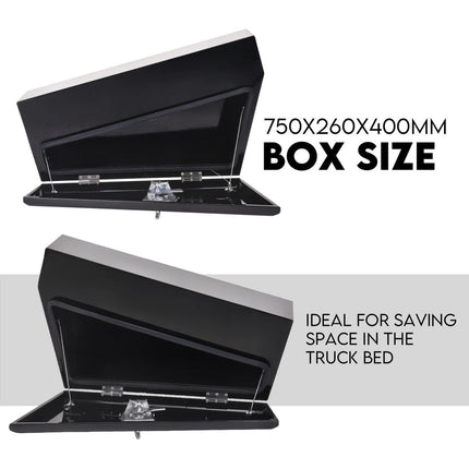 750mm Pair of Under Tray Undertray Tool Box Steel Underbody Toolbox.