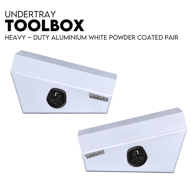750mm Pair Set Under Tray Ute Tool Box Storage Truck Trailer Underbody Toolbox.