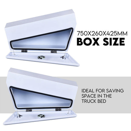 750mm Pair Set Under Tray Ute Tool Box Storage Truck Trailer Underbody Toolbox.
