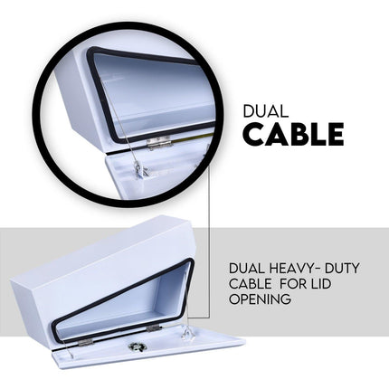750mm Pair Set Under Tray Ute Tool Box Storage Truck Trailer Underbody Toolbox.