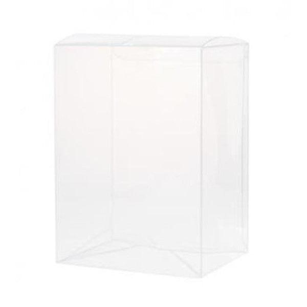 100 Pack of Large Plastic 22x14.5cm Rectangle Cube Box - Exhibition Gift Product Showcase Clear Plastic Shop Display Storage Packaging Box.