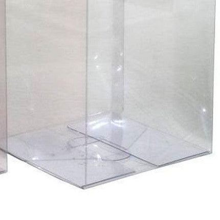 100 Pack of Large Plastic 22x14.5cm Rectangle Cube Box - Exhibition Gift Product Showcase Clear Plastic Shop Display Storage Packaging Box.
