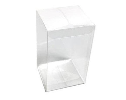 100 Pack of Large Plastic 22x14.5cm Rectangle Cube Box - Exhibition Gift Product Showcase Clear Plastic Shop Display Storage Packaging Box.