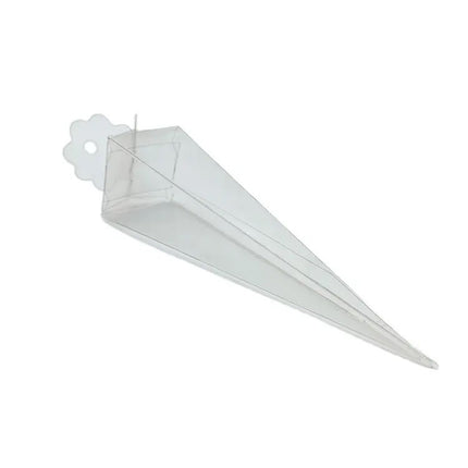 10 Pack of Clear Pyramid Triangle Shaped Small Clear Gift Box - Bomboniere Jewelry Gift Party Favor Model Candy Chocolate Soap Box.
