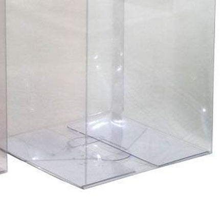 10 Pack of  12cm Square Cube Box - Large Bomboniere Exhibition Gift Product Showcase Clear Plastic Shop Display Storage Packaging Box.
