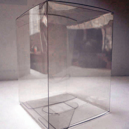 10 Pack of Large Plastic 22x14.5cm Rectangle Cube Box - Exhibition Gift Product Showcase Clear Plastic Shop Display Storage Packaging Box.