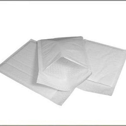 25 Piece Pack - 22.5cm x 15cm White Bubble Padded Envelope Bag Post Courier Shipping SMALL Self Seal.
