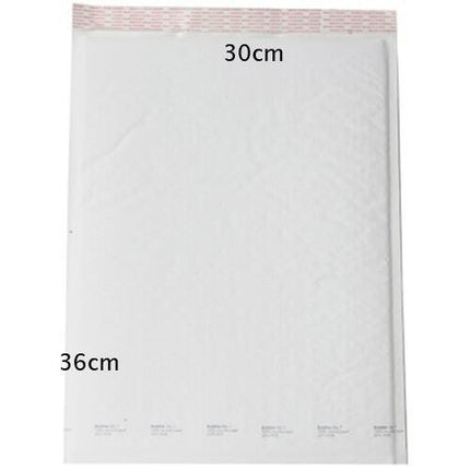 25 Piece Pack -360x300mm White Bubble Padded Bag Post Courier Shipping Mailer Envelope.