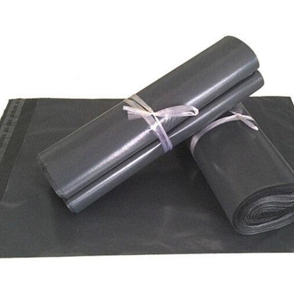 100 Bulk Buuy Pack - 400x300 mm GREY PLASTIC MAILING SATCHEL COURIER BAG POLY POSTAGE SHIPPING POST SELF SEAL.