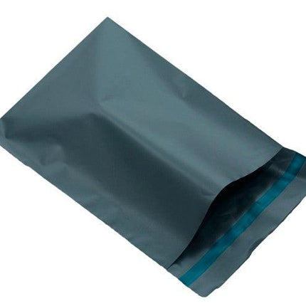 25 Pack - 400x300 mm GREY PLASTIC MAILING SATCHEL COURIER BAG POLY POSTAGE SHIPPING POST SELF SEAL.