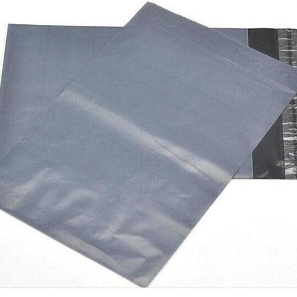 25 Pack - 600x450 mm LARGE GREY PLASTIC MAILING SATCHEL COURIER BAG SHIPPING POLY POSTAGE POST SELF SEAL.