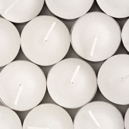 20 Pack Tea Light Candles - White Smokeless Tealights Unscented - 9 Hour Burn Time.