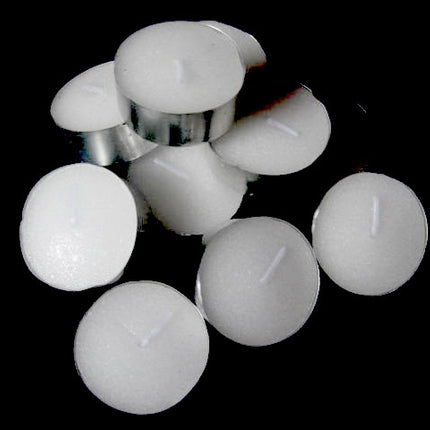 20 Pack Tea Light Candles - White Smokeless Tealights Unscented - 9 Hour Burn Time.