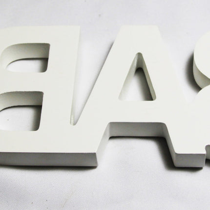 White Baby Nursery 30cm Sign Plaque Plate with Diamantes Newborn Gift Homeware Bedroom Decoration Wall Art.