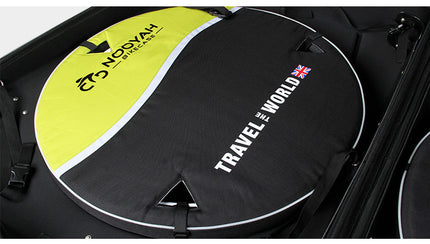 NOOYAH Bike Hard Shell Travel Case EVA Mountain MTB ebike Road Bike 700c Gravel Bike Tourer- BK002 in Black.