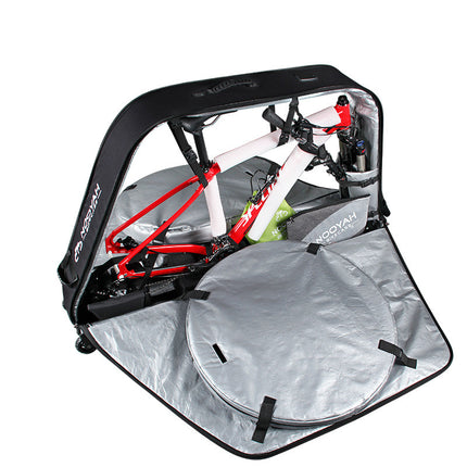 NOOYAH Bike BLUE Travel Case Bike Bag Shell EVA Tough material MTB Mountain Bike Road Bike TT 700c Gravel Bike Ebike 29er etc - BK007S.