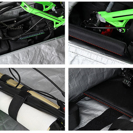 NOOYAH Bike BLUE Travel Case Bike Bag Shell EVA Tough material MTB Mountain Bike Road Bike TT 700c Gravel Bike Ebike 29er etc - BK007S.