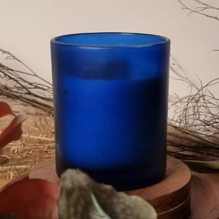 40 Pack Blue Frosted Glass Votive Tealight Candle Holders House Party Centerpiece Xmas Wedding Decor Glass Candlestick Party Decorations Bridal Baby Shower Event.