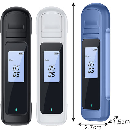 Alcohol Breathalyzer Drink Tester DUI LCD Breath Analyzer Handbag Pocket Size BLACK - FREE POST.