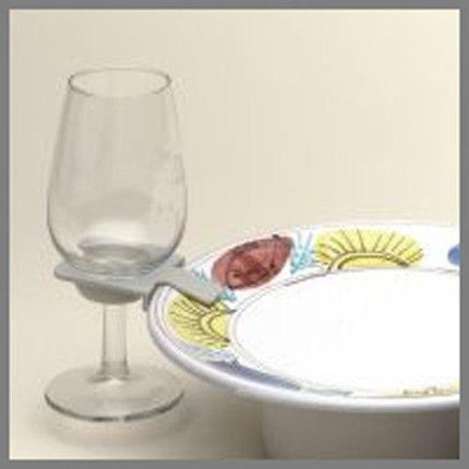 25 Pack of Wine Glass Holder Plate Clip - Stand Up Function Buffet BBQ Picnic Party  - Promotion Merchandise Expo Gift.