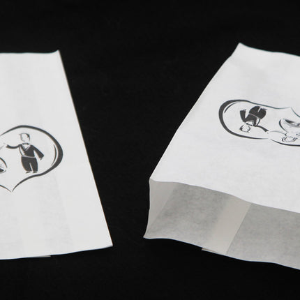 100 Pack Wedding Cake Bags Greaseproof Wax Paper Slice Take Home Favour Bride Groom in Heart.