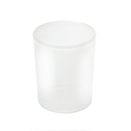 10 Pack Frosted White Glass Votive Candle Holders for Candle Making Kit Tealight Candles Cup Home Decoration.