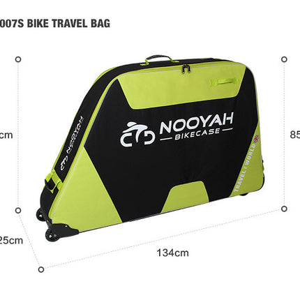 NOOYAH Bike GREY Travel Case Bike Bag Shell EVA Tough material MTB Mountain Bike Road Bike TT 700c Gravel Bike Ebike 29er etc - BK007S.