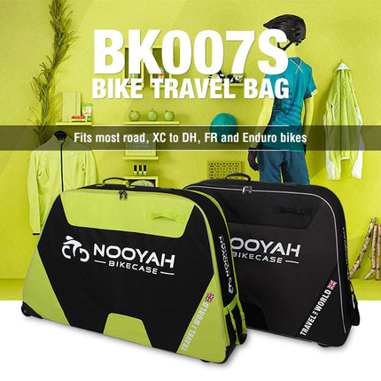 NOOYAH Bike GREY Travel Case Bike Bag Shell EVA Tough material MTB Mountain Bike Road Bike TT 700c Gravel Bike Ebike 29er etc - BK007S.